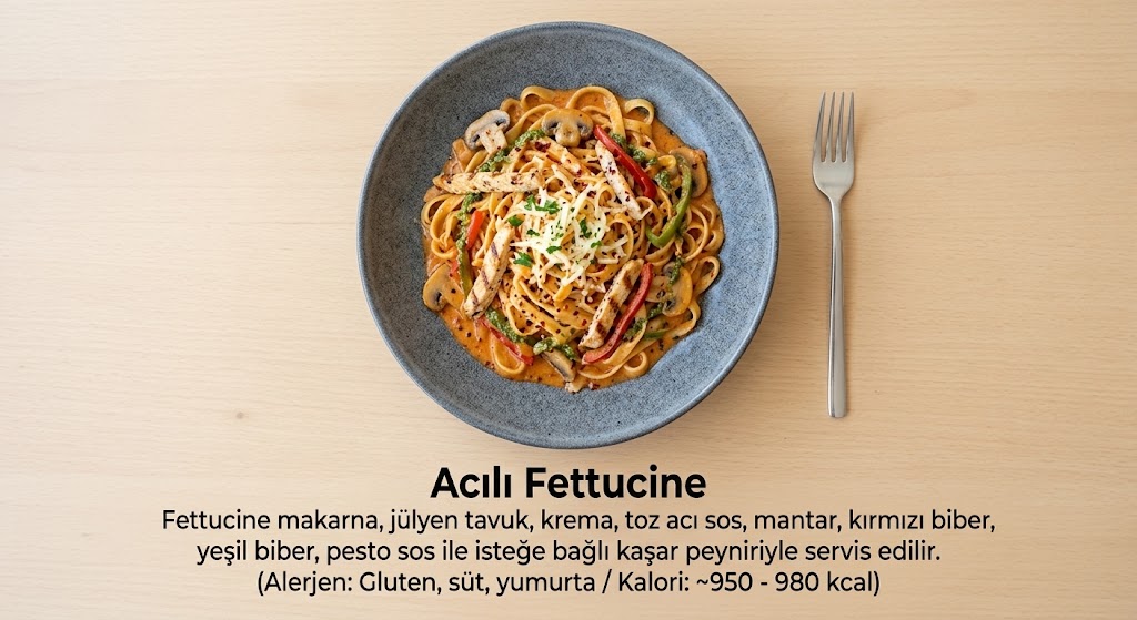 Acılı Fettucine🌶️